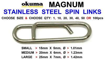 OKUMA BREAKAWAY SPIN LINKS FÜR GROBE MEERESANGELN KÖDER PLUGS SPOONS SPINNER