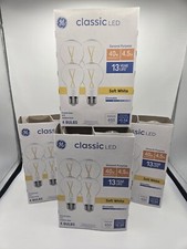 16 Light Bulbs - GE Classic LED Soft White Crystal Clear 40 Watt Light Bulbs