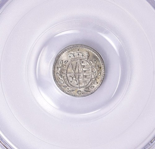 RARE Germany States - Saxony 1765-C 1 Pfennig PCGS MS66 HIGHEST GRADED POP 1/0 - Picture 3 of 5