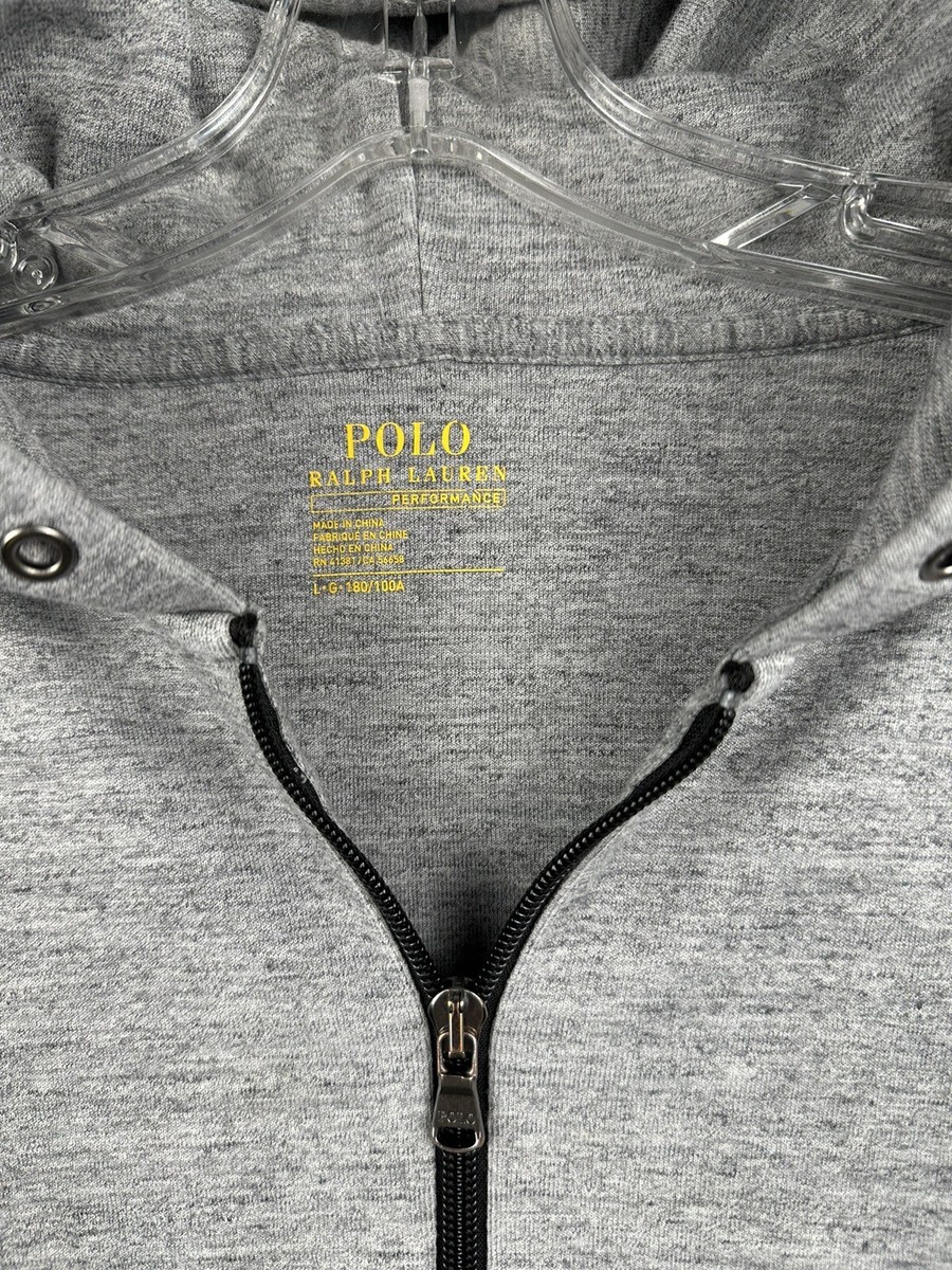 Polo Ralph Lauren Hoodie Sweatshirt Adult Large Gray Black Pony