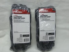 6 PAIR= 2 PACKS HYPER TOUGH LARGE MULTIPURPOSE NITRILE GRIP GLOVES ELASTIC WRIST