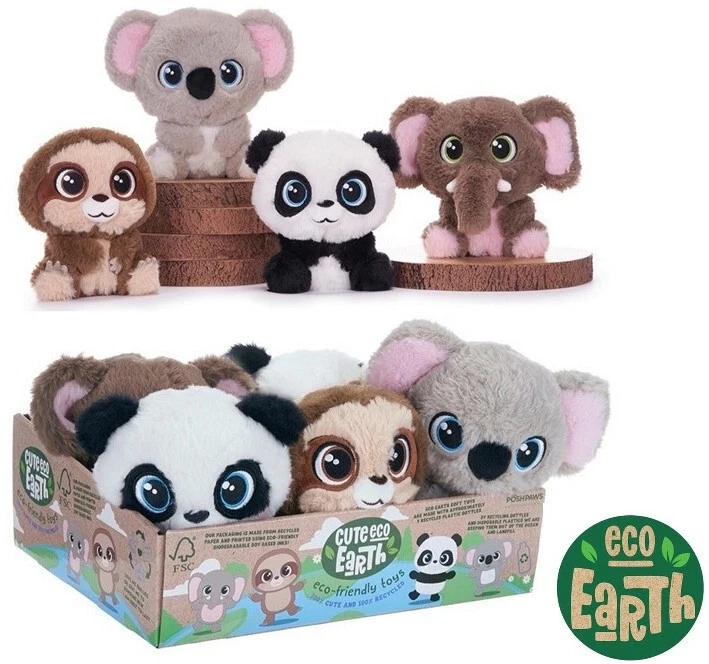 POSH PAWS Eco Earth Plüschtier Baby Animal 16 cm recycelt - sortiert - NEU