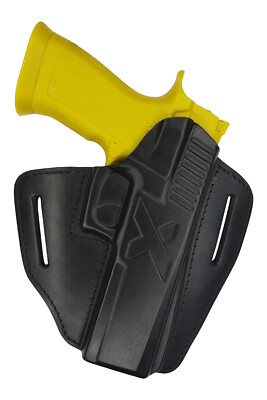 U24 Leder Holster für Sig Sauer P226 X-Five / P320 X-Five schwarz VlaMiTex