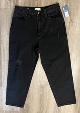 Universal Thread Womens High-Rise Vintage Straight Jeans, Black Size 8/29R