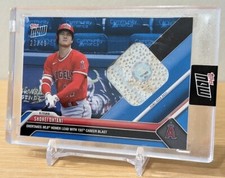 2023 Topps Now Shohei Ohtani #455B Game Used Base Relic /49 Blue Parallel