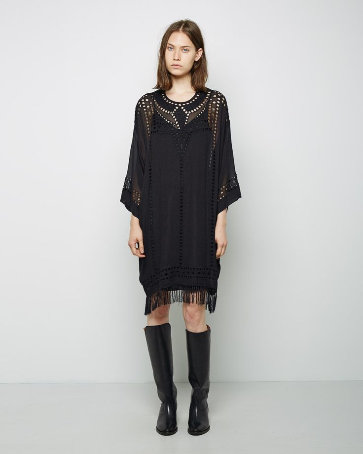 isabel marant etoile embroidered dress SOFIA SHIFT DRESS, AEGEAN BLUE – Lali main image 1