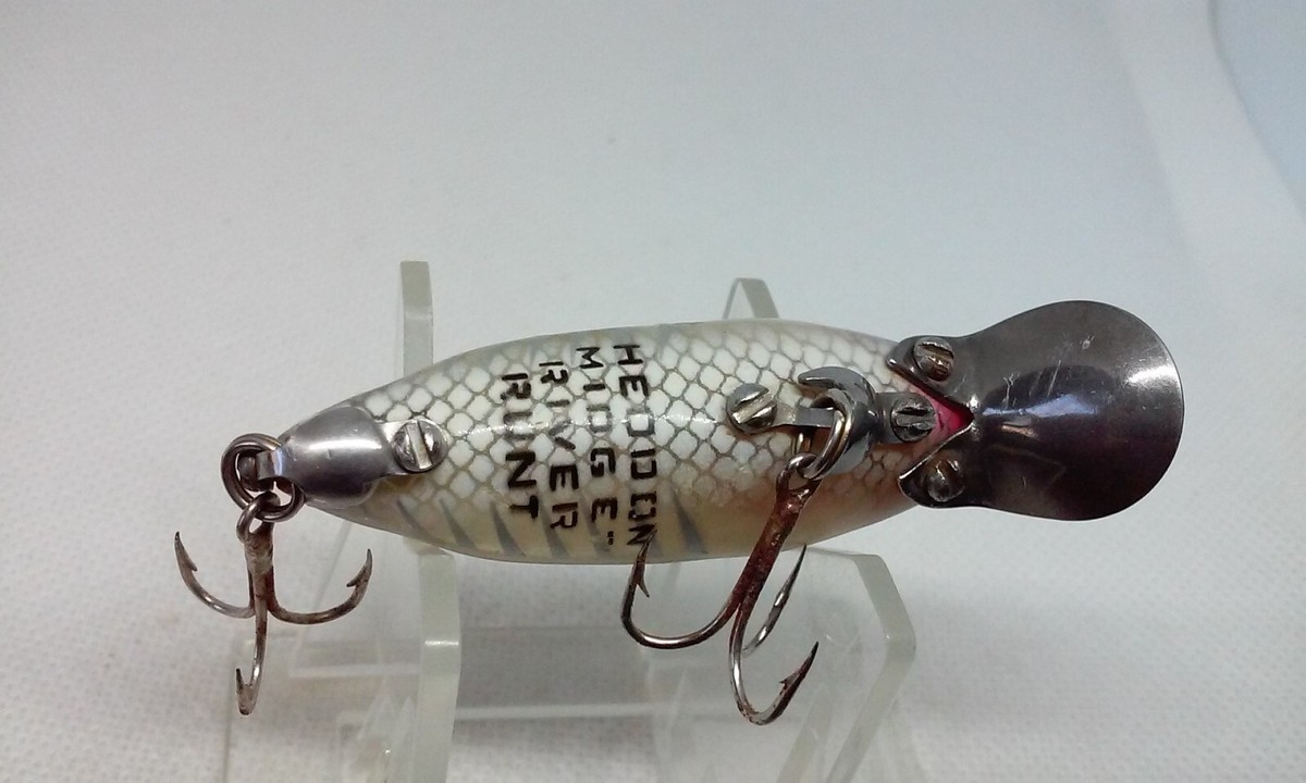 VINTAGE HEDDON SPOOK MIDGET RIVER RUNT ANGELKÖDER mit 9010 XSK BOX & PAPIERE
