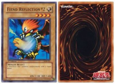 *Asian-English* Yu-Gi-Oh! TCG Fiend Reflection #2 Blue-Eyes LOB-021 1st Ed NM/M