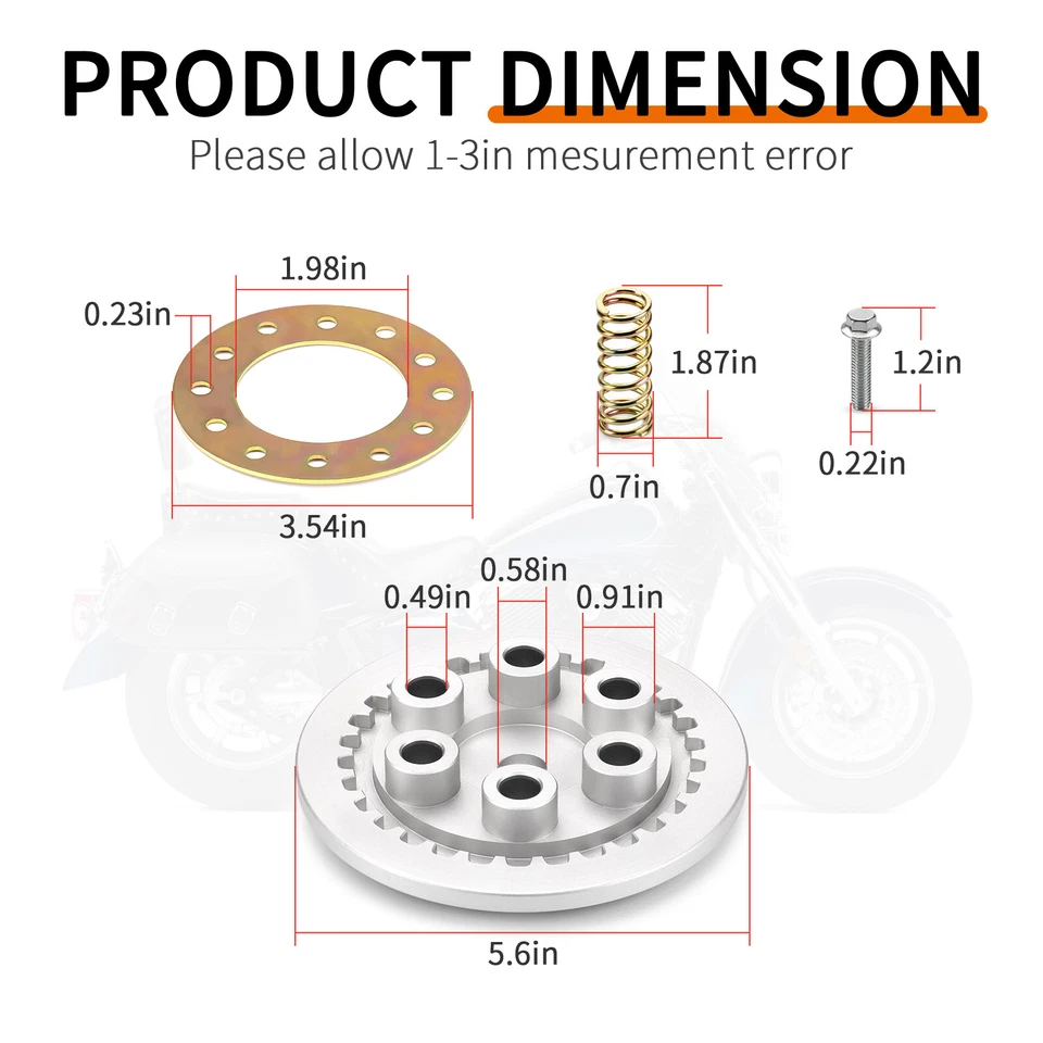 Kit de conversión de resortes de embrague para Yamaha V Star Virago 1100 XVS1100 XV1100 86-09 Foto 4 de 4