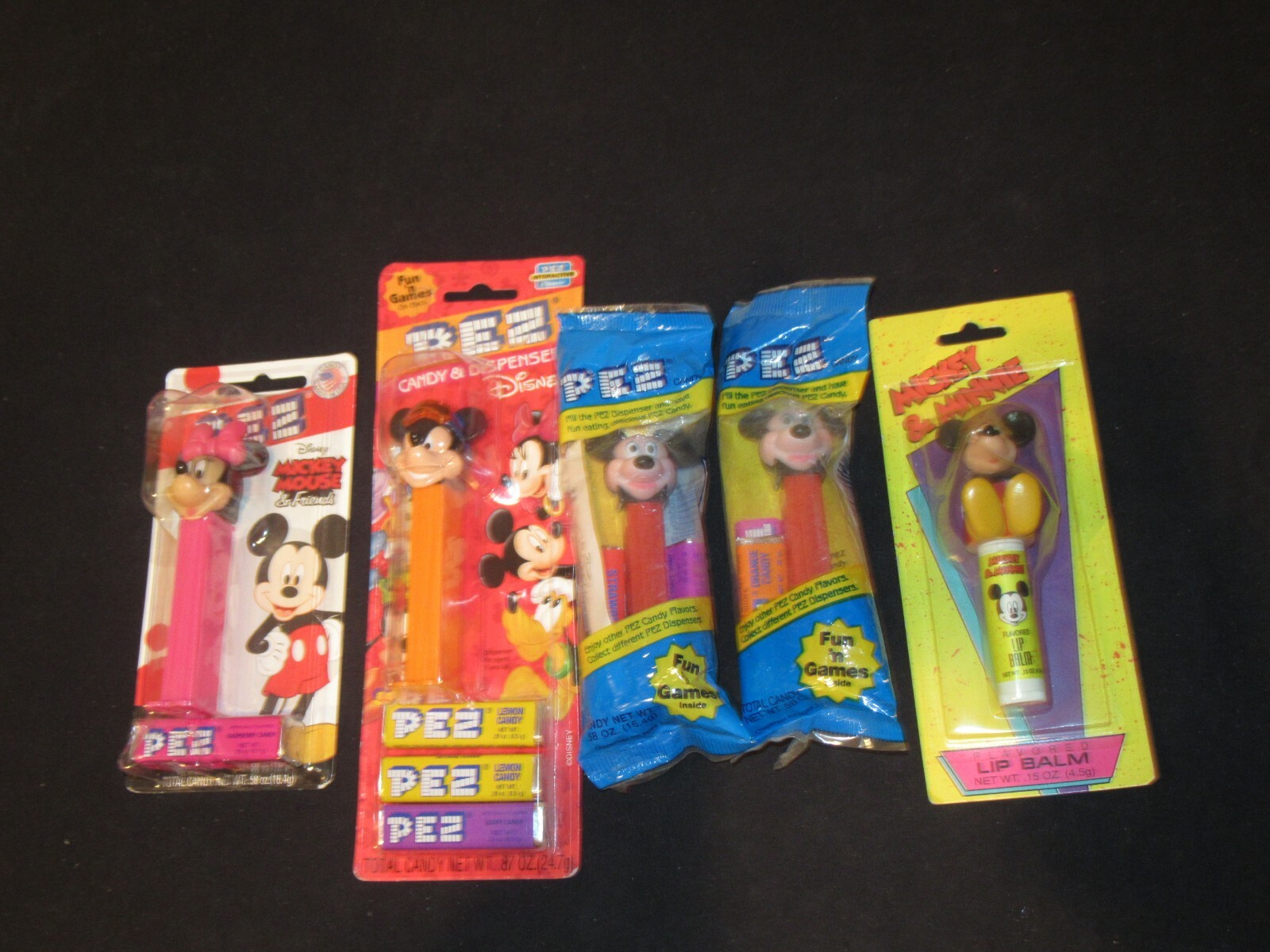 Walt Disney Pez Mickey Minnie Mouse candy dispensers Lip Balm eBay
