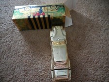 Avon Solid Gold Cadillac Leather After Shave Glass Decanter Bottle