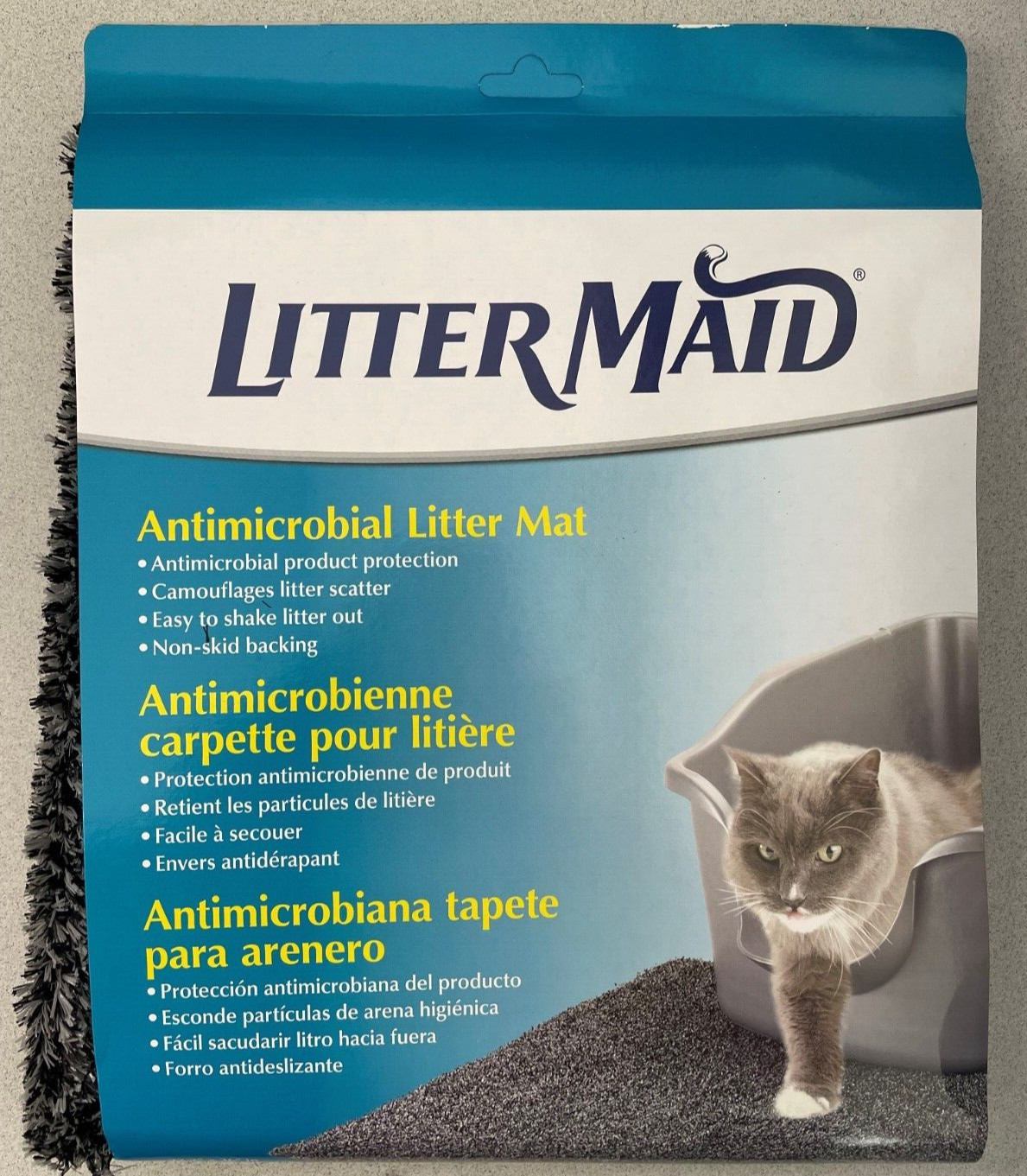LitterMaid - Cat Antimicrobial Litter Mat, - Non-skid backin