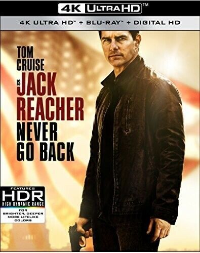 Jack Reacher: Never Go Back 4K UHD Blu-ray With Blu-Ray Brand New Sealed - Picture 1 of 1