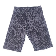 LYSSE GRAY  BLACK LEOPARD PRINT DENIM LEGGINGS W/POCKETS MEDIUM