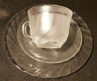 Trianon Arcoroc Luminarc Arcopal 8X Kaffeetasse 8x Untertasse 8X Kuchenteller