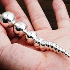 925 Sterling Silver Seamless Round Ball Beads 2mm-22mm, Small or Large Hole