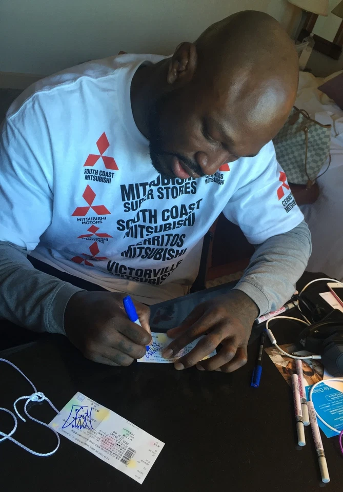 King Mo Lawal Signed Rizin FF GP 12/29 2015 VIP Ticket PSA/DNA COA Bellator MMA - Image 3 of 4