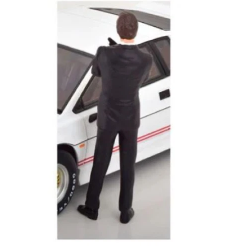 KK SCALE RESIN 1/18 JAMES BOND 007 FIGURE ROGER MOORE 1980'S 4" 100MM BLACK SUIT - Image 4 of 4