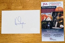 Ken Dryden Signed Autographed 3x5 Card JSA Certified Montreal Canadiens