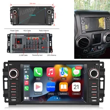 7" 2GB+32GB Stereo Radio Player GPS Navigation For Chevrolet Jeep Chrysler Dodge