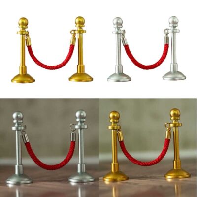 1:12 Scale Dollhouse Miniature VIP Barrier Red Rope Museum Exhibition