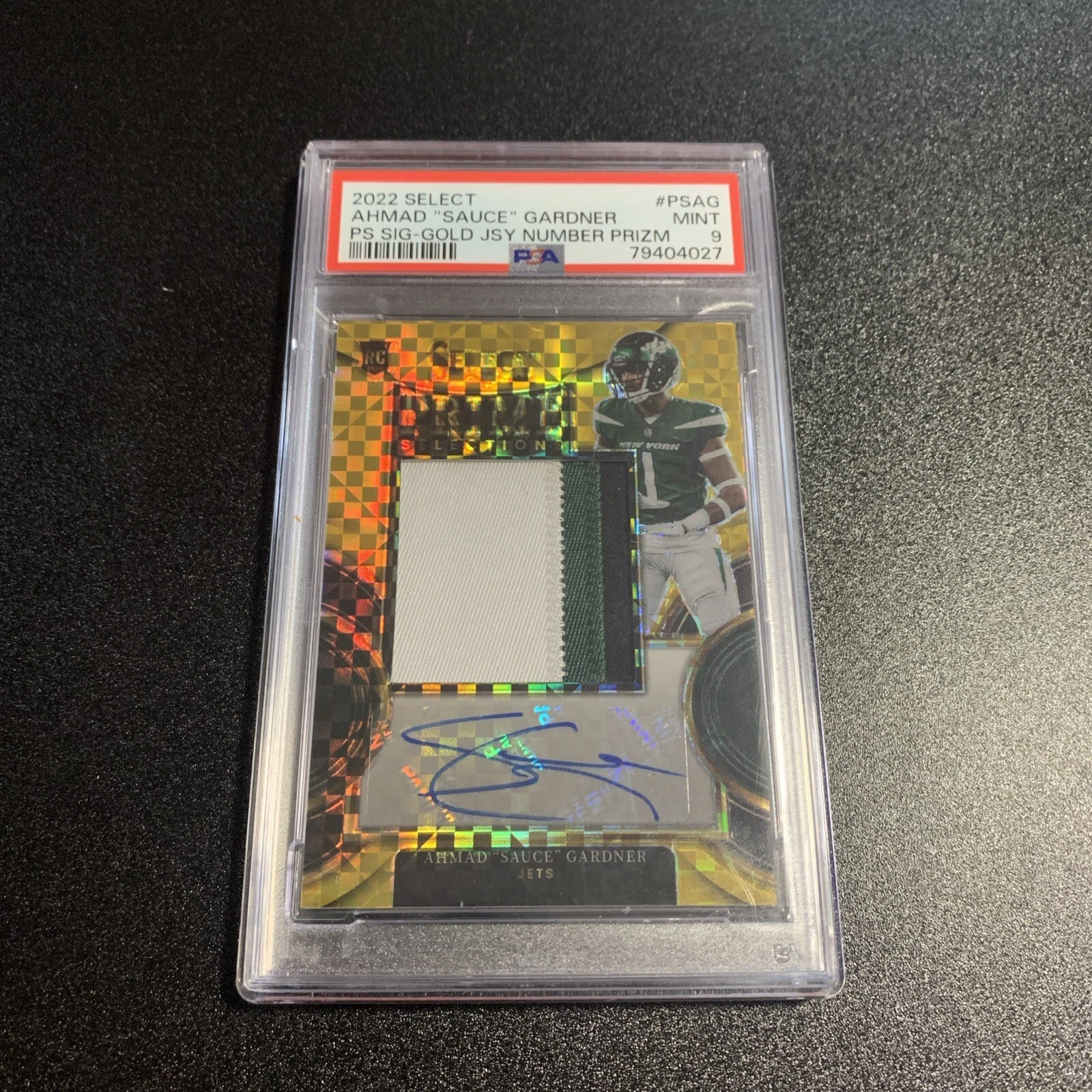 Sauce Gardner Panini Select Prime Selections Signatures #PSAG Gold Jersey Number Prizm
