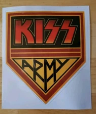 KISS Army Rock Band Music Vinyl Decal Sticker 6" x 5" Approx Waterproof