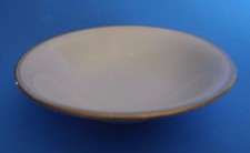 5 Berry or Sauce Bowls 5 1/4 inch  MZ Altrohlau Czech White Gold Trim  EUC