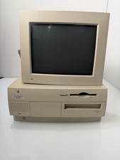 Apple Power Macintosh 7600/132 w/ 12  Monochrome Display Tested Powers On