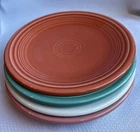 4 FIESTA 7 1/4" SALAD/BREAD/DESSERT PLATE HLC LEAD FREE Assorted Colors