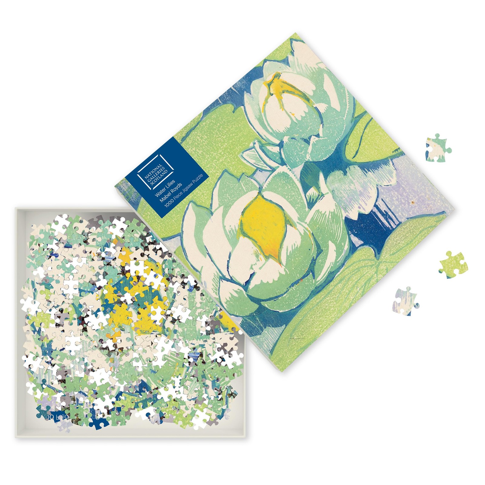 National Galleries Scotland - Mabel Royds - Water Lilies: 1000 Piece Jigsaw - Image 3