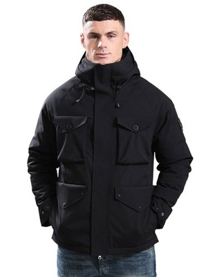 Marshall Artist Seaforth Parka Herren Jacke schwarz 48503