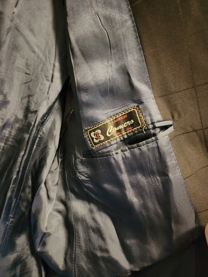 Blazer Traje Hombre Colección Enzo Negro, Perfecto Estado Foto 3 de 4