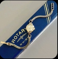 9ct Gold, Rotary, Swiss, Ladies Watch. Hallmarked all Solid Gold - Beautiful