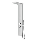 COLONNE DE DOUCHE HYDROMASSANTE EN ALUMINIUM AVEC FONCTION CASCADE CARRÉE