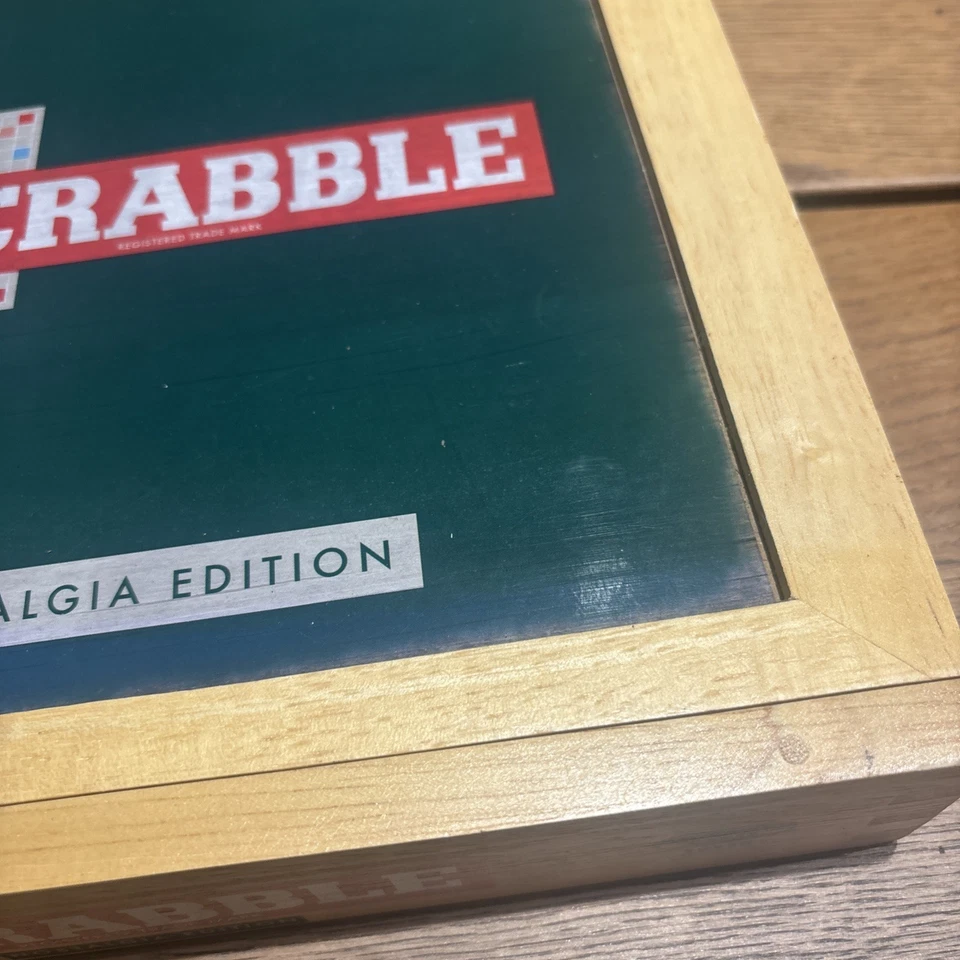 Scrabble Nostalgia Edition Game in Wooden Box Complete  - Image 3 of 4