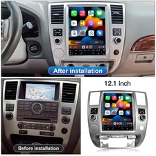 12.1 Wireless Carplay Bt Navi Tesla Style Head Unit For Infiniti Qx56 08-13 12.1 Wireless Carplay Bt Navi Tesla Style Head Unit For Infiniti Qx56 08-13