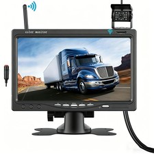 1080P Digital Wireless RV Backup Camera with 7" BSD Monitor for Truck Trailer