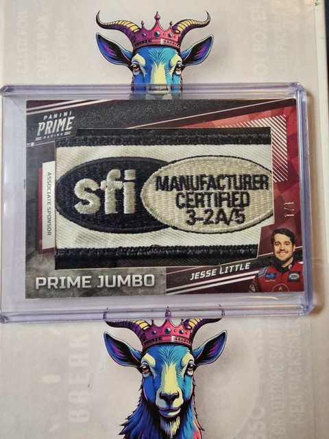 2023 PANINI PRIME RACING JESSE LITTLE JUMBO SPONSOR PATCH #1/1