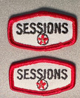 Sessions Snowboard patches. You get 2 small patches. From Mid 90's. Mint. Rare — photo 1