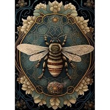 Bee Diamond Painting Kits for Adults Flower 5D DIY Diamond Art Kits for