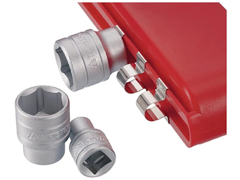 Teng 1/2in Drive Metric Basic Socket Set 12Pc Chrome 6Pt Shallow M1212N1 - Image 3 of 3