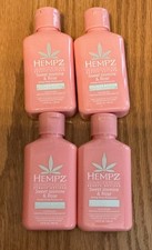 4 Pack Hempz Sweet Jasmine  Rose Smoothing Herbal Body Moisturizer 2.25 oz Set