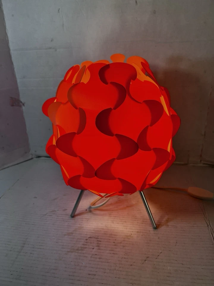宜家 Fillsta 橙色地球台灯 Origami 停产 复古 瑞典 — 第 4/4 张图片