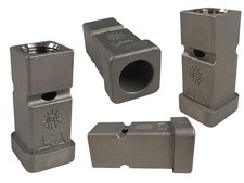 4 x GENUINE HENNY PENNY HP54225 SQUARE LEG FOOT INSERT BLOCK FOR CASTER WHEEL