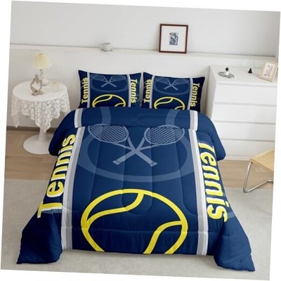  Kids Tennis Comforter Set - Size Tennis Sports Bedding Set for Full Multi 45