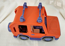 Kids Plastic Safari Jeep Toy Vehicle Orange Blue Roof Rack Toddler Preschool