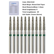 Multi-use Diamond Burs FG 368/023C 379 856 Football Round End Taper Coarse Fine