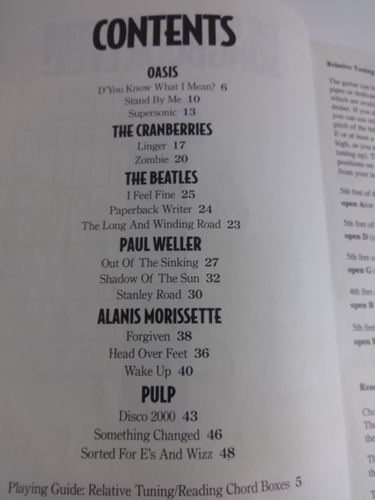 The Best Guitar Chord Song Book Ever Parts 1 - 4 Music Oasis Beatles Pulp Weller - Picture 3 of 8
