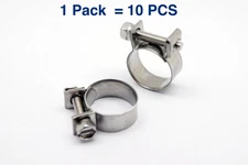 Stainless Mini Hose Clamp for Fuel Pipe Tube Plumping 16-18mm / 0.63-0.71inch